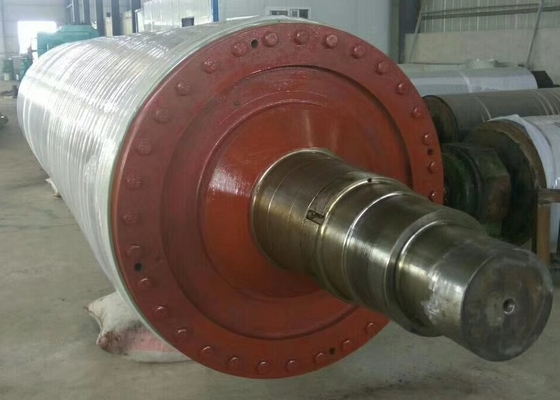 Grooved Rubber Covered Cast Iron Touch Roll Under Dryer For Toilet Paper Making Machine
